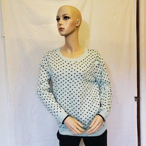 Elle Sweater with Heart Print